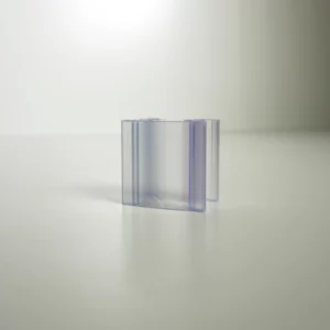 Broadened labelholder E038, width 38mm, depth + 15mm or depth + 19mm, transparent