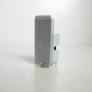 Pushfeed with labelholder, width 28mm, height 75mm, light gray