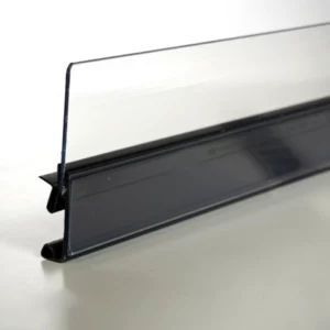 Front profile A059 with scanning rail for POS-T Bob for Hauser shelf board, including front riser