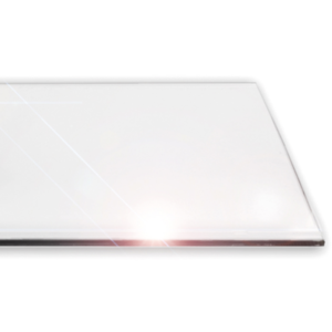 Glass shelves, transparent