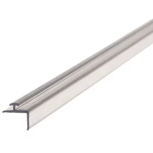 Adapter-T Rail A002 with lower bend, self-adhesive, transparent