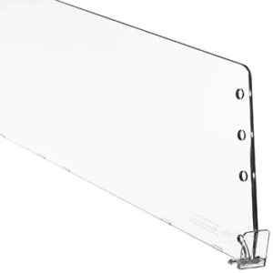 Divider D120 height 120mm, with front fixation, transparent